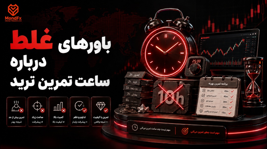 باورهای غلط درباره ساعت تمرین ترید