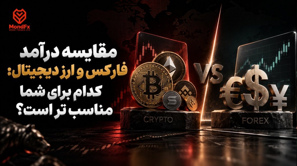 مقایسه درآمد فارکس و ارز دیجیتال: کدام برای شما مناسب تر است؟