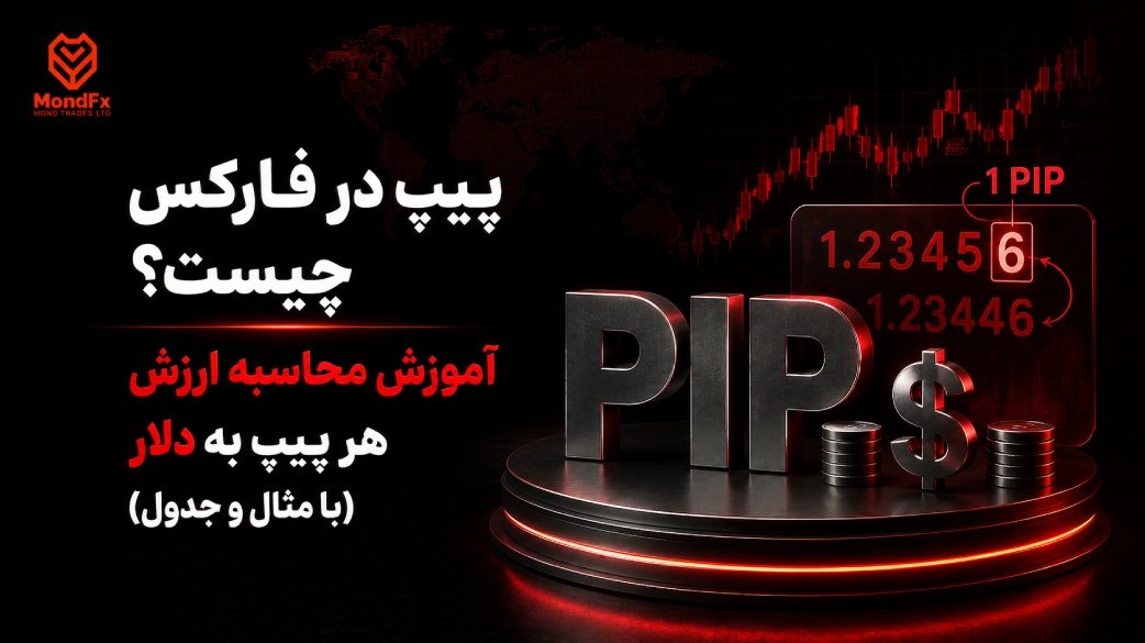 پیپ در فارکس چیست؟ آموزش محاسبه ارزش هر پیپ به دلار (با مثال و جدول)